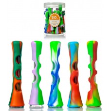 Silicone Chillum With Glass Display (S545)